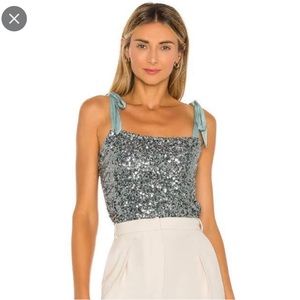 Free People Hey Girl Sequin Cami